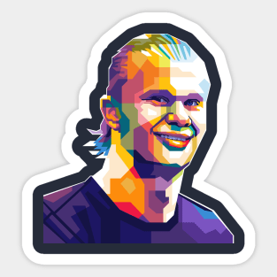 Haaland In WPAP Illustration Sticker